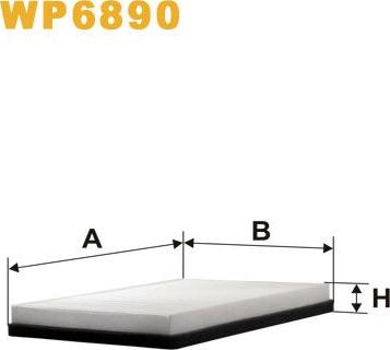 Pemebla WIXWP6890 - Фільтр, повітря у внутрішній простір autocars.com.ua