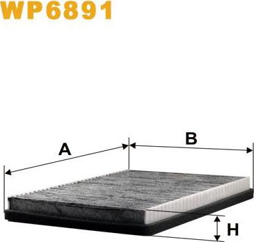 Pemebla WIXWP6891 - Фільтр, повітря у внутрішній простір autocars.com.ua
