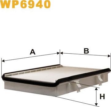 Pemebla WIXWP6940 - Фільтр, повітря у внутрішній простір autocars.com.ua