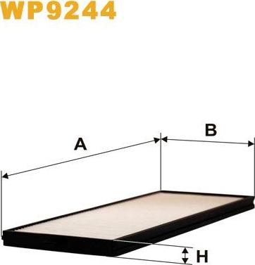 Pemebla WIXWP9244 - Фільтр, повітря у внутрішній простір autocars.com.ua