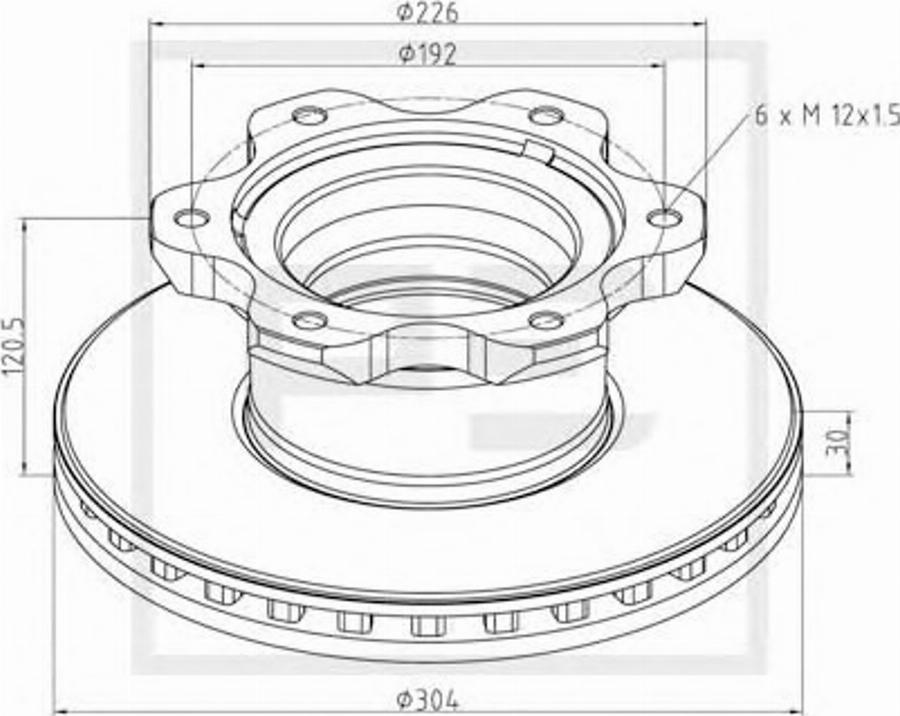 PETERS 016.660-00A - Тормозной диск autodnr.net