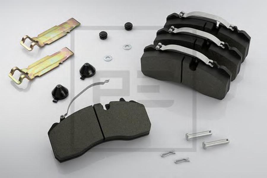 PE Automotive 086.306-50A - Гальмівні колодки, дискові гальма autocars.com.ua