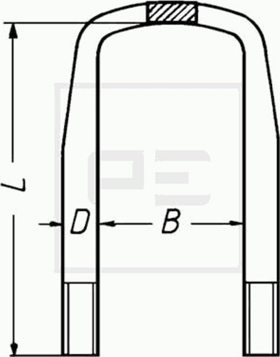 PE Automotive 10517100A - Драбина ресори autocars.com.ua