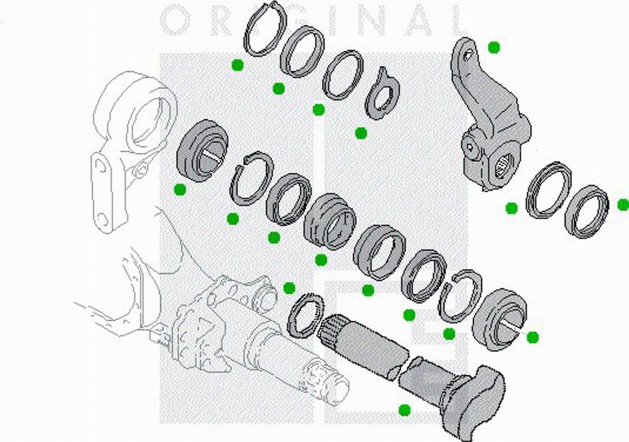 PE Automotive 231301466024601 - Гальмівний вал autocars.com.ua