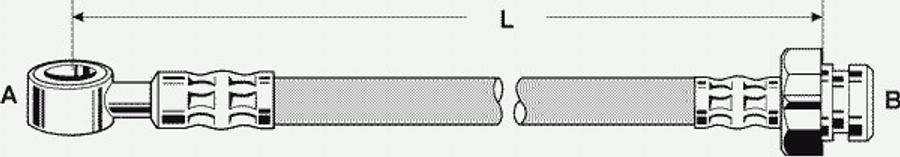 Pex 32988 - Гальмівний шланг autocars.com.ua