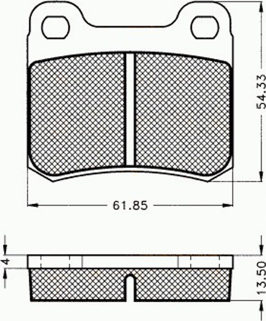 Pex 7007 - Тормозные колодки, дисковые, комплект avtokuzovplus.com.ua