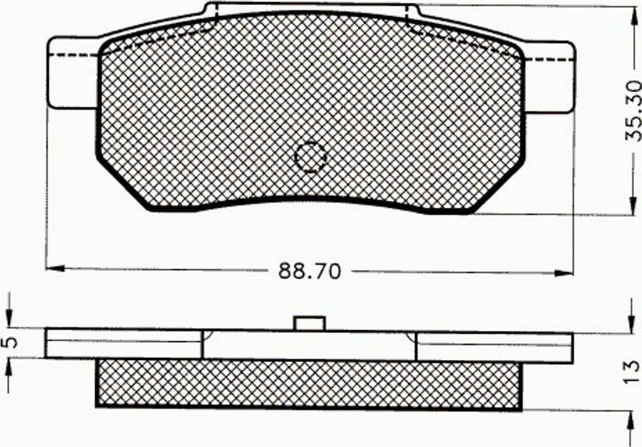 Pex 7.011 - Тормозные колодки, дисковые, комплект avtokuzovplus.com.ua