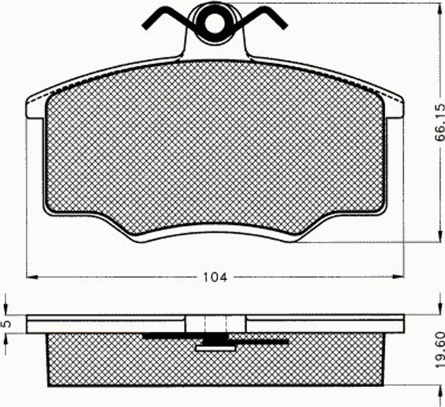 Pex 7022 - Тормозные колодки, дисковые, комплект autodnr.net