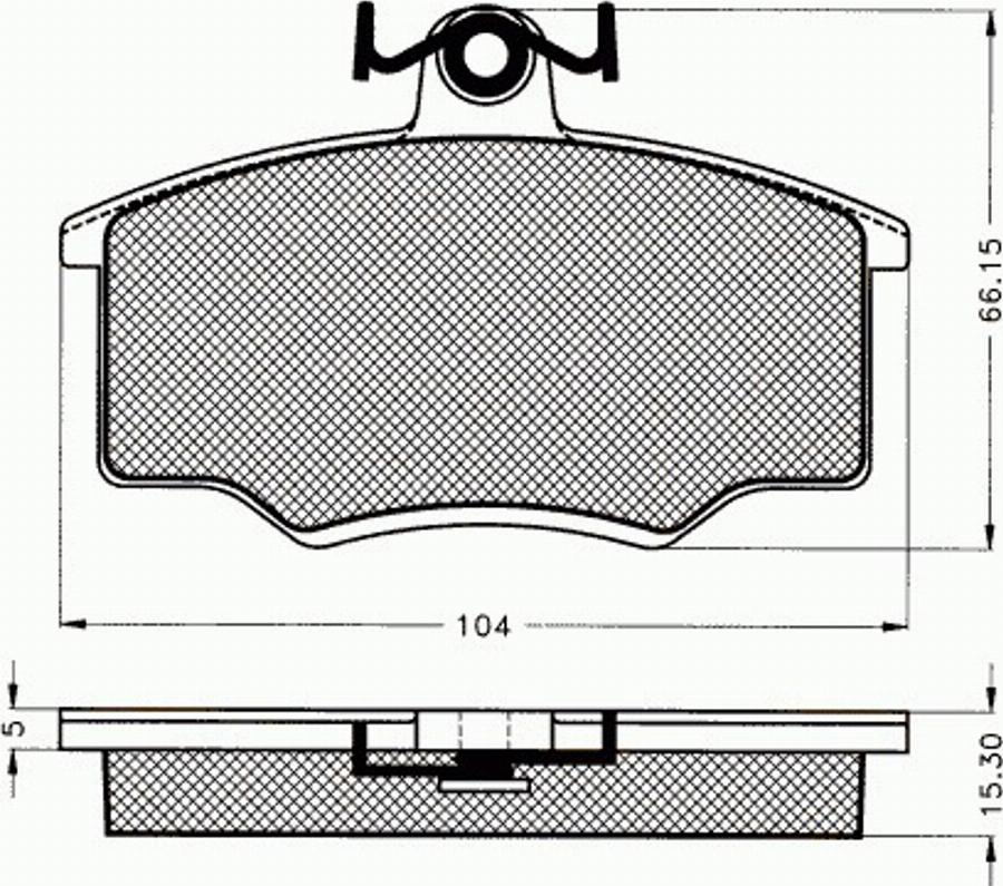 Pex 7027 - Тормозные колодки, дисковые, комплект avtokuzovplus.com.ua