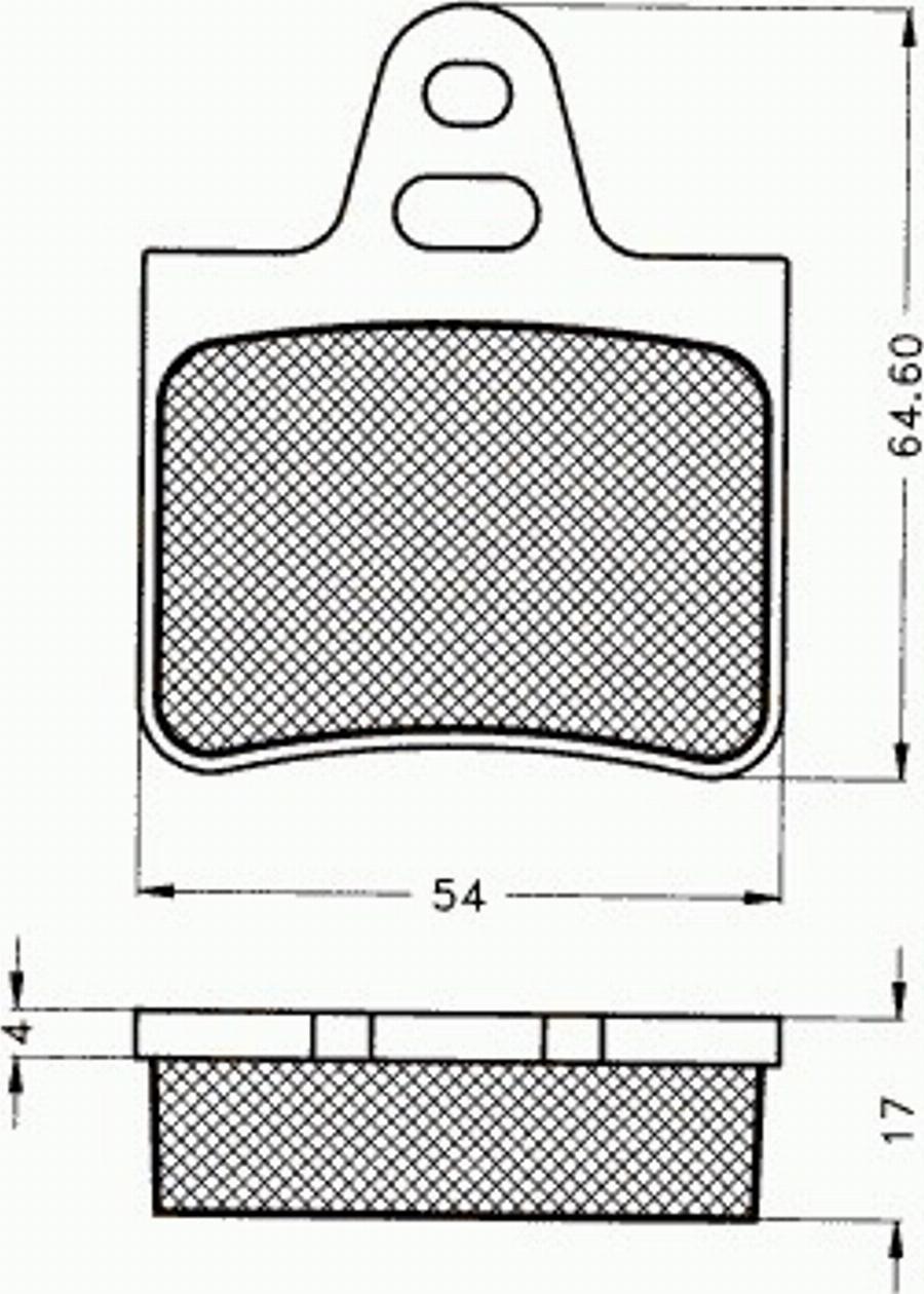 Pex 7036 - Тормозные колодки, дисковые, комплект avtokuzovplus.com.ua