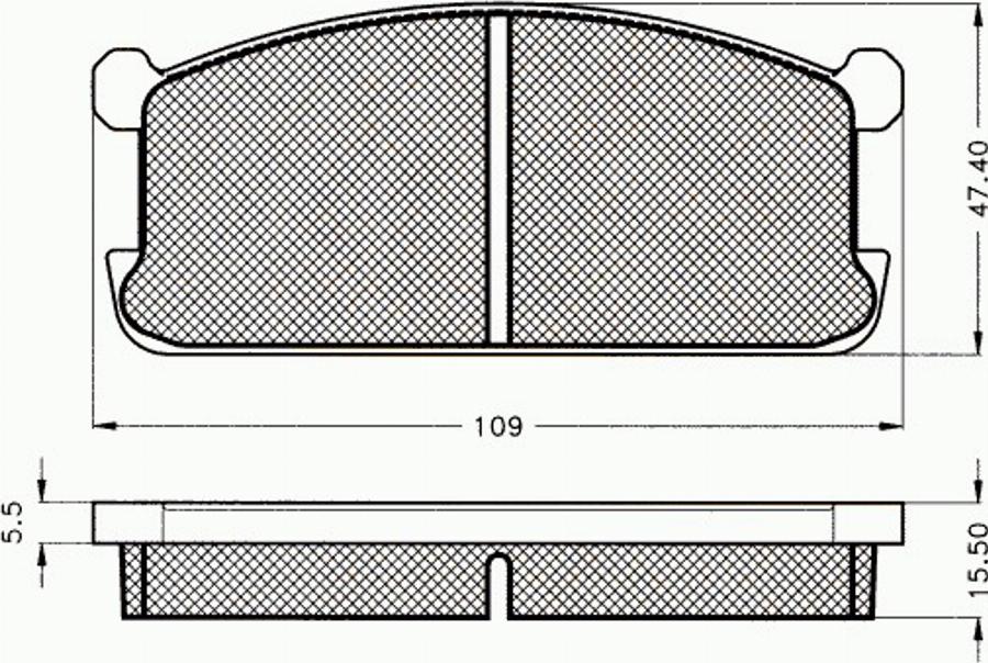 Pex 7037 - Тормозные колодки, дисковые, комплект autodnr.net