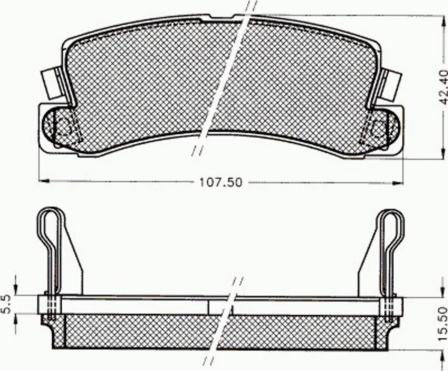 Pex 7039 - Гальмівні колодки, дискові гальма autocars.com.ua