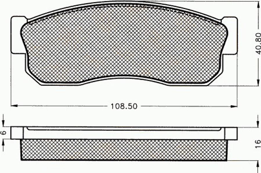 Pex 7048 - Тормозные колодки, дисковые, комплект avtokuzovplus.com.ua