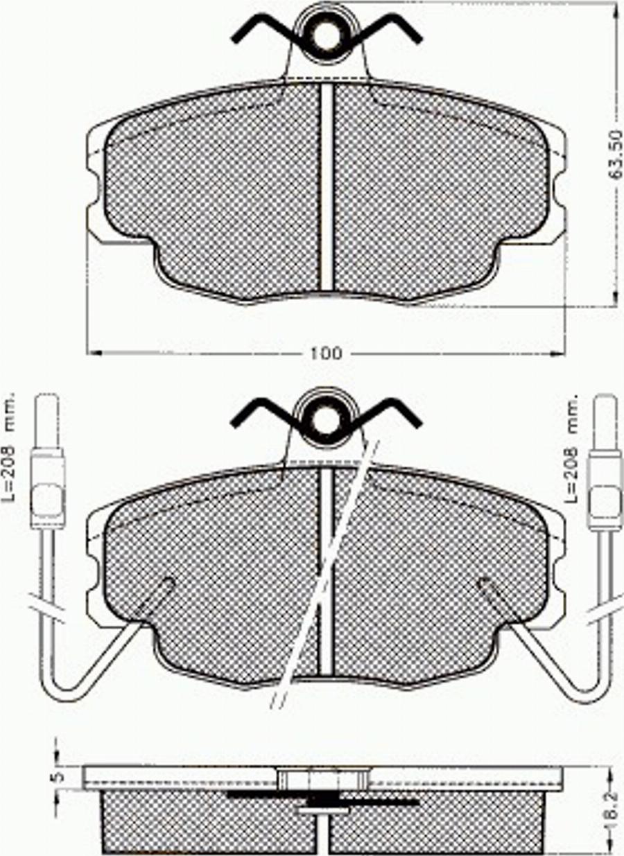 Pex 7056 - Тормозные колодки, дисковые, комплект autodnr.net