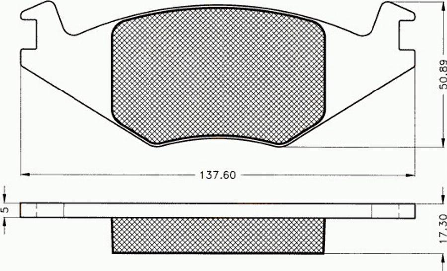 Pex 7.067 - Тормозные колодки, дисковые, комплект avtokuzovplus.com.ua