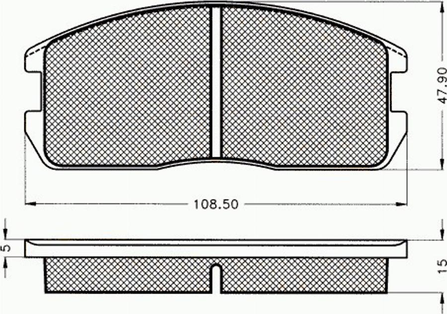 Pex 7077 - Тормозные колодки, дисковые, комплект avtokuzovplus.com.ua