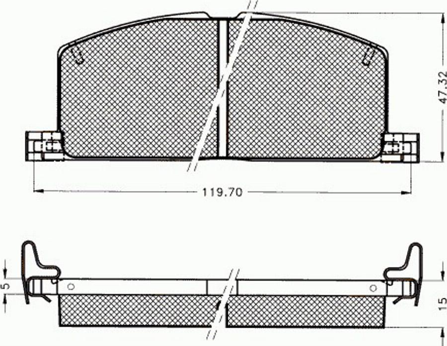 Pex 7081 - Тормозные колодки, дисковые, комплект avtokuzovplus.com.ua