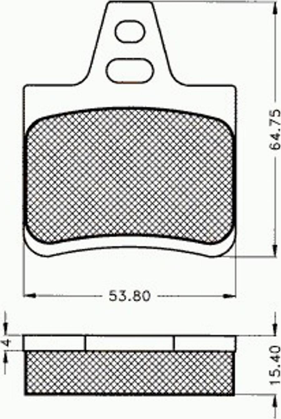 Pex 7116 - Тормозные колодки, дисковые, комплект avtokuzovplus.com.ua