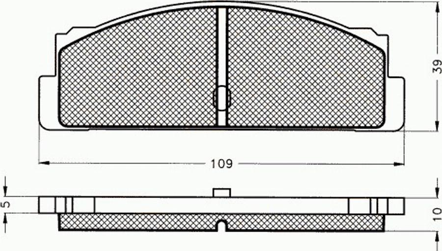 Pex 7119 - Тормозные колодки, дисковые, комплект avtokuzovplus.com.ua