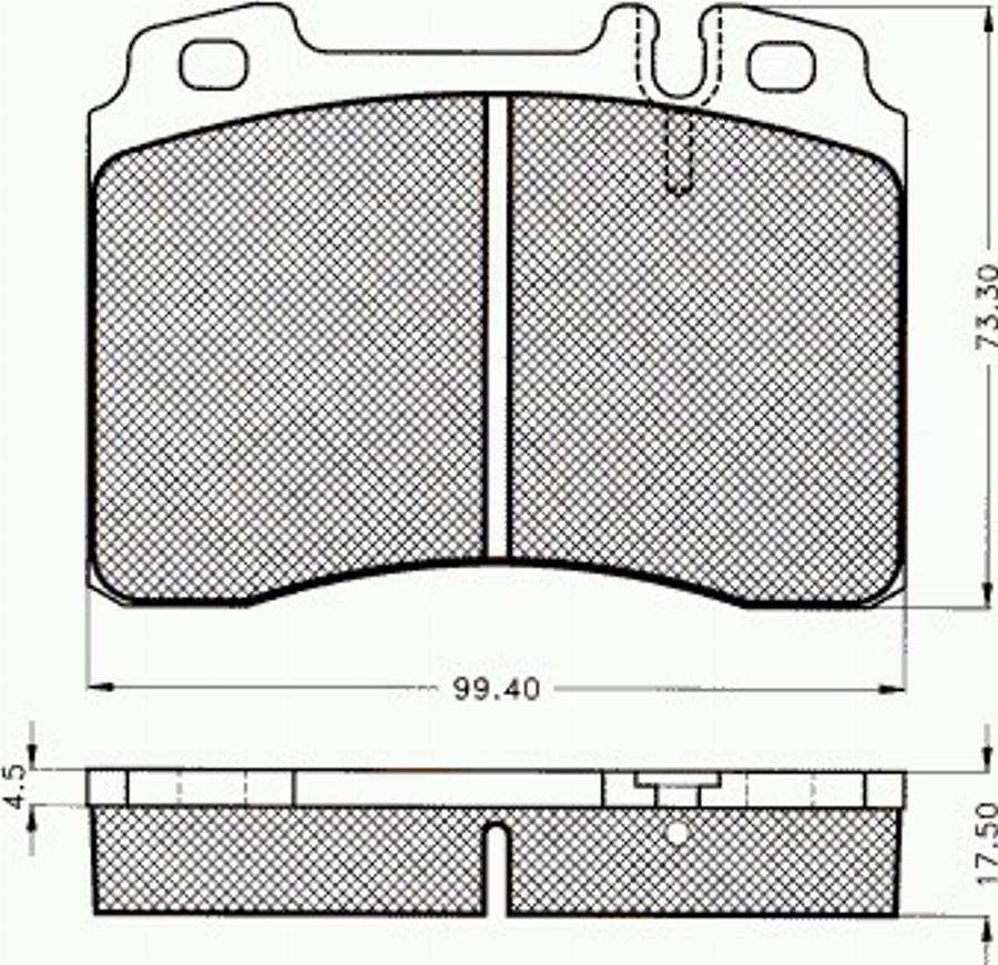 Pex 7138 - Тормозные колодки, дисковые, комплект avtokuzovplus.com.ua