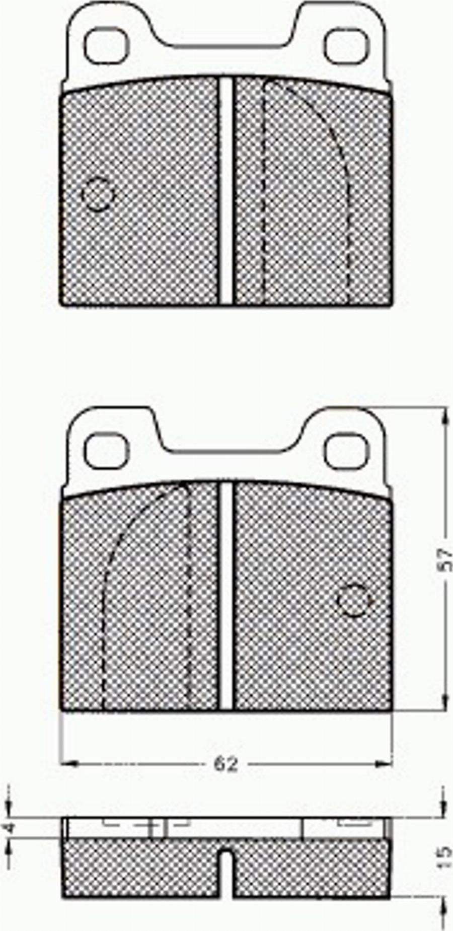 Pex 7149 - Тормозные колодки, дисковые, комплект avtokuzovplus.com.ua