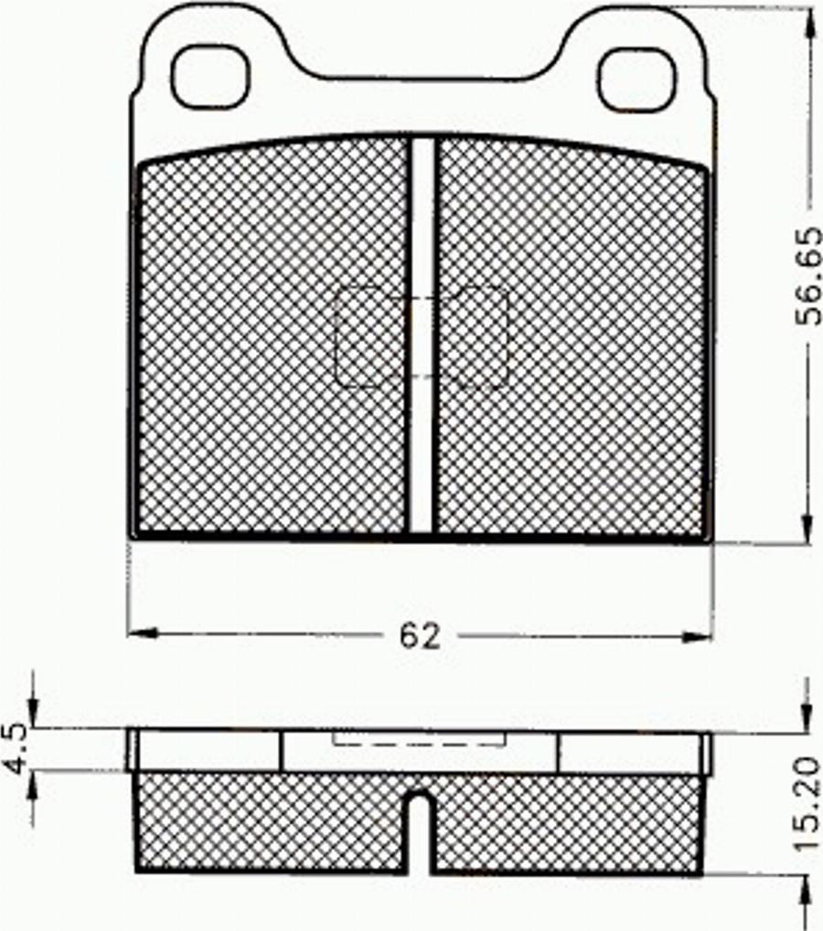 Pex 7151 - Тормозные колодки, дисковые, комплект avtokuzovplus.com.ua