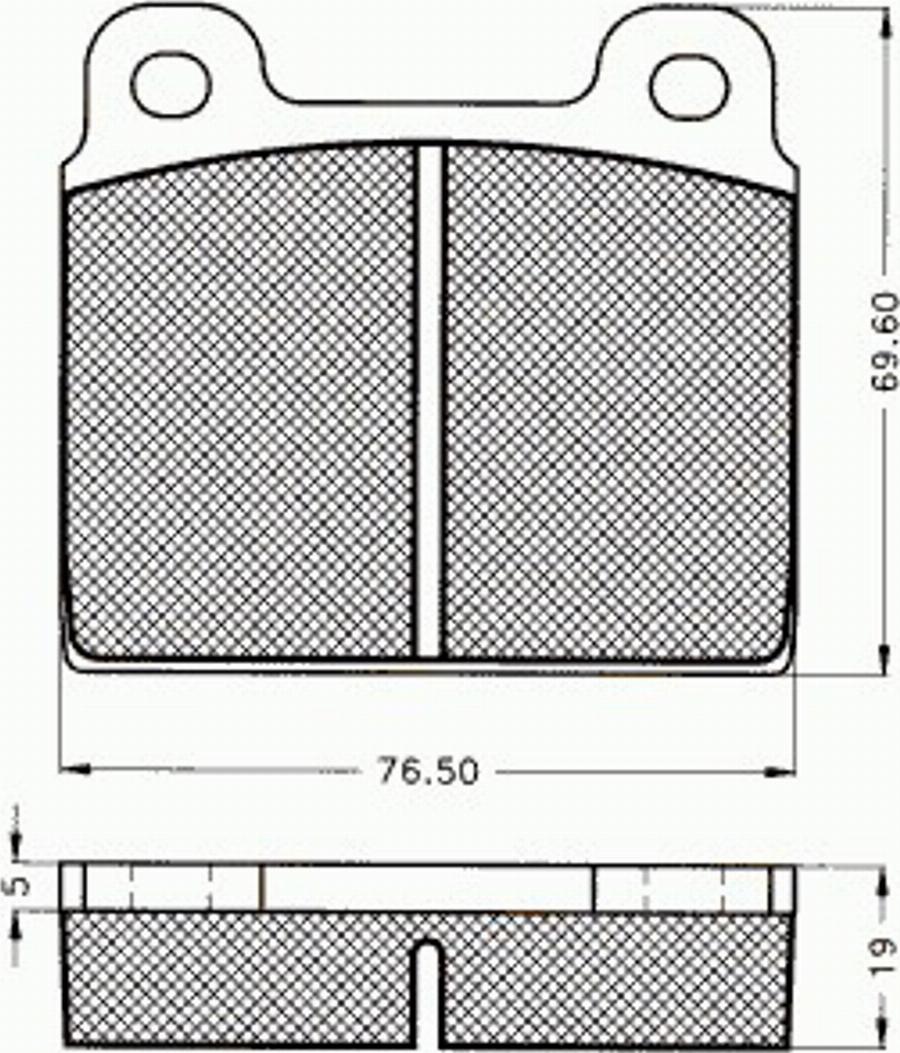 Pex 7162 - Тормозные колодки, дисковые, комплект avtokuzovplus.com.ua