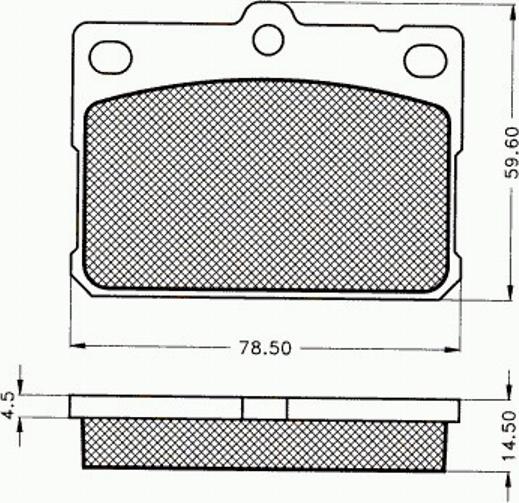 Pex 7169 - Тормозные колодки, дисковые, комплект avtokuzovplus.com.ua