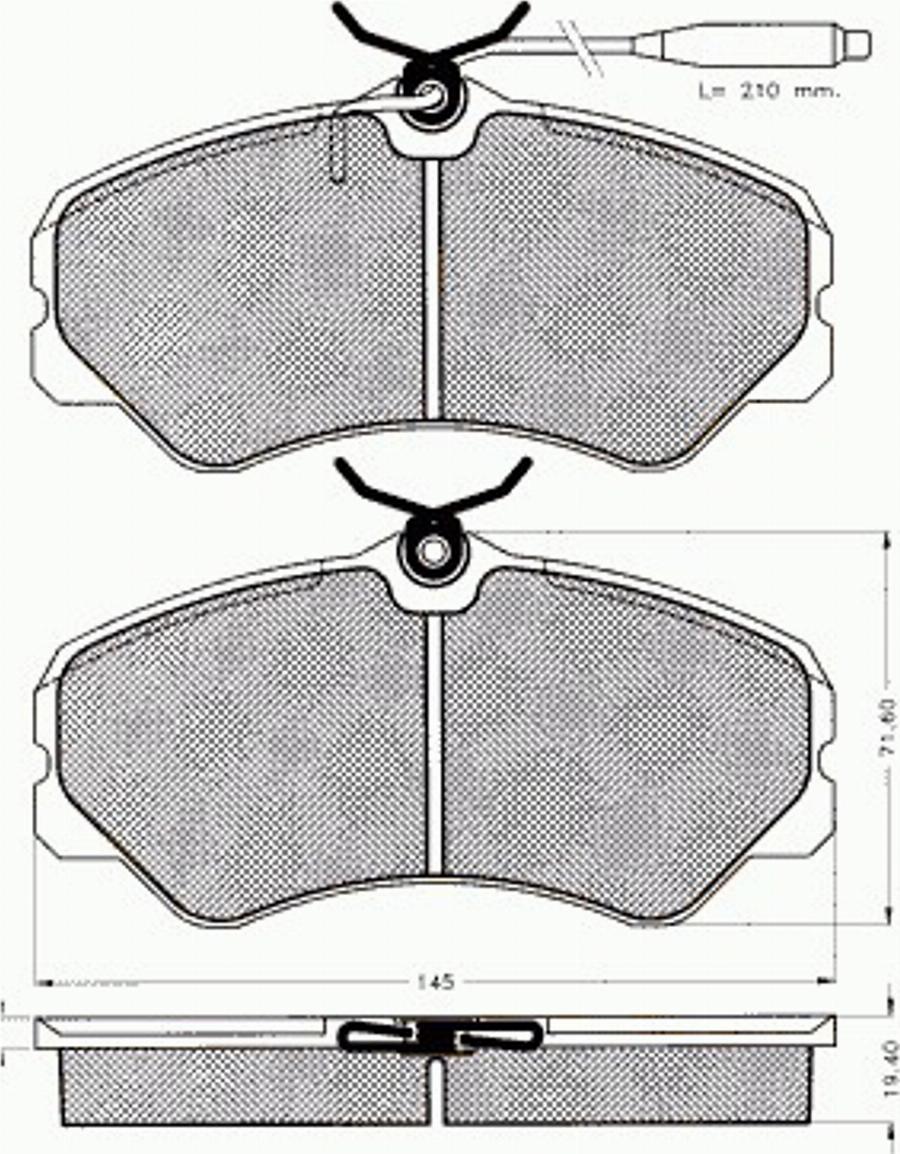 Pex 7178 - Тормозные колодки, дисковые, комплект avtokuzovplus.com.ua