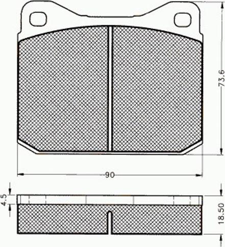 Pex 7180 - Тормозные колодки, дисковые, комплект avtokuzovplus.com.ua