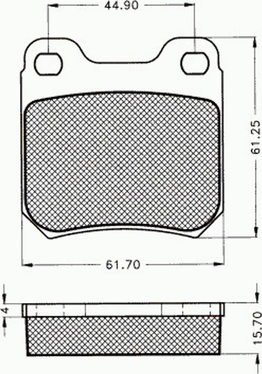 Pex 7183 - Гальмівні колодки, дискові гальма autocars.com.ua