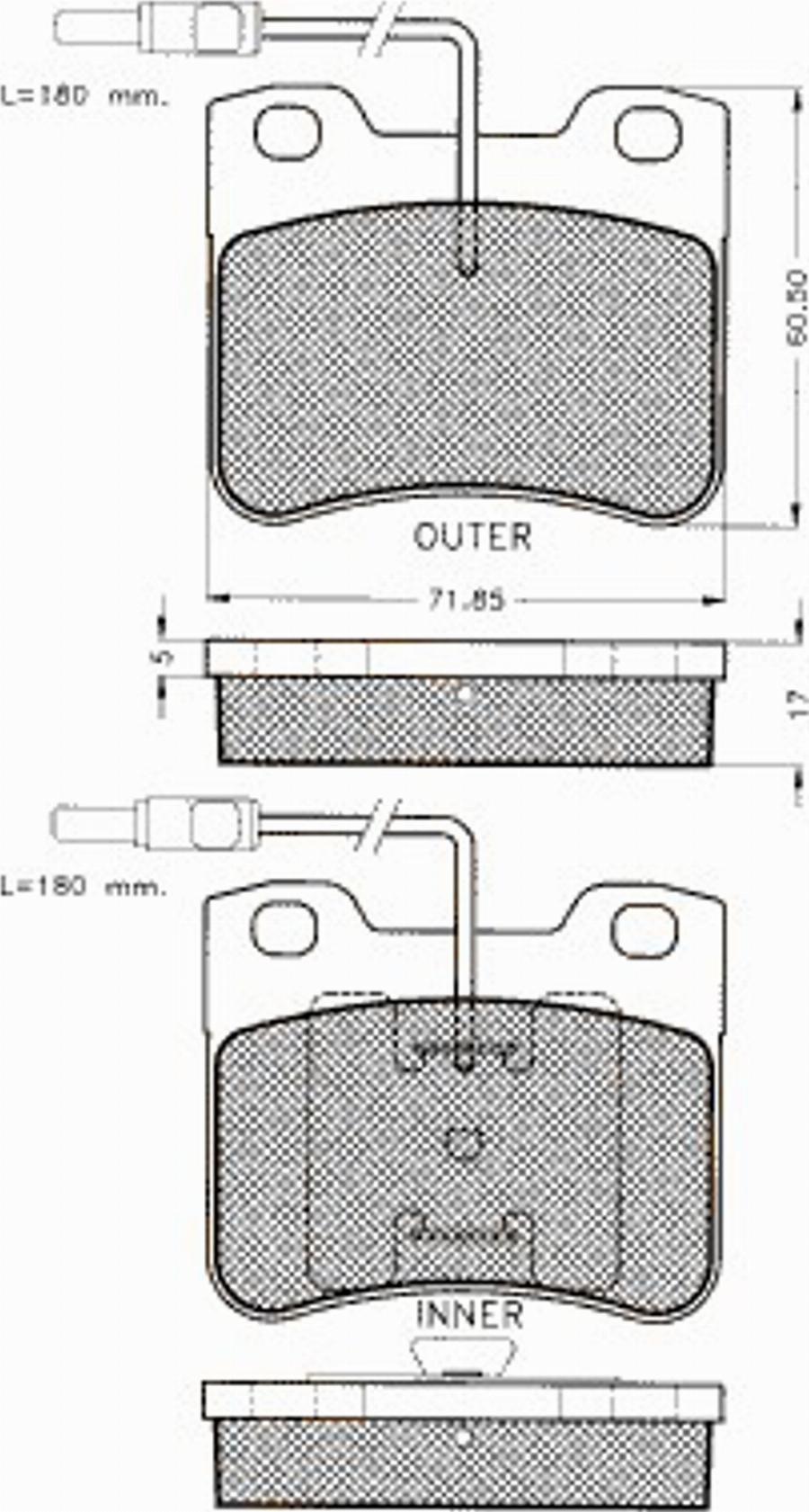 Pex 7186S - Тормозные колодки, дисковые, комплект avtokuzovplus.com.ua