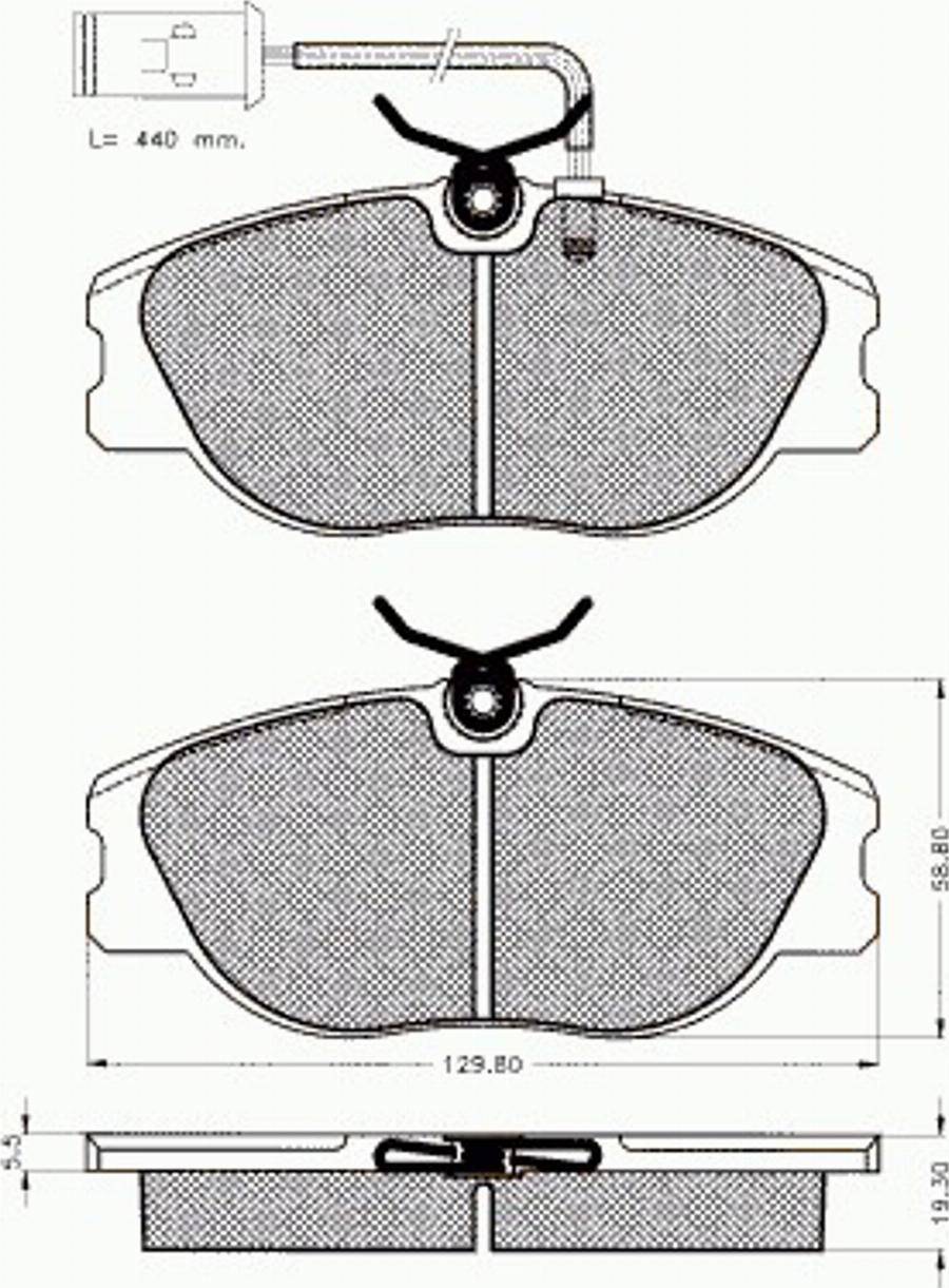 Pex 7192 - Тормозные колодки, дисковые, комплект avtokuzovplus.com.ua