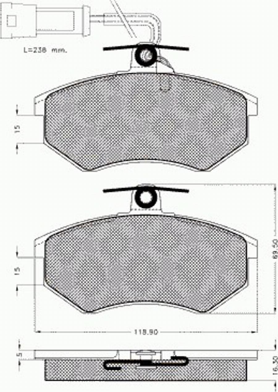 Pex 7193 - Гальмівні колодки, дискові гальма autocars.com.ua