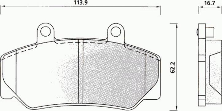 Pex 7202 - Гальмівні колодки, дискові гальма autocars.com.ua