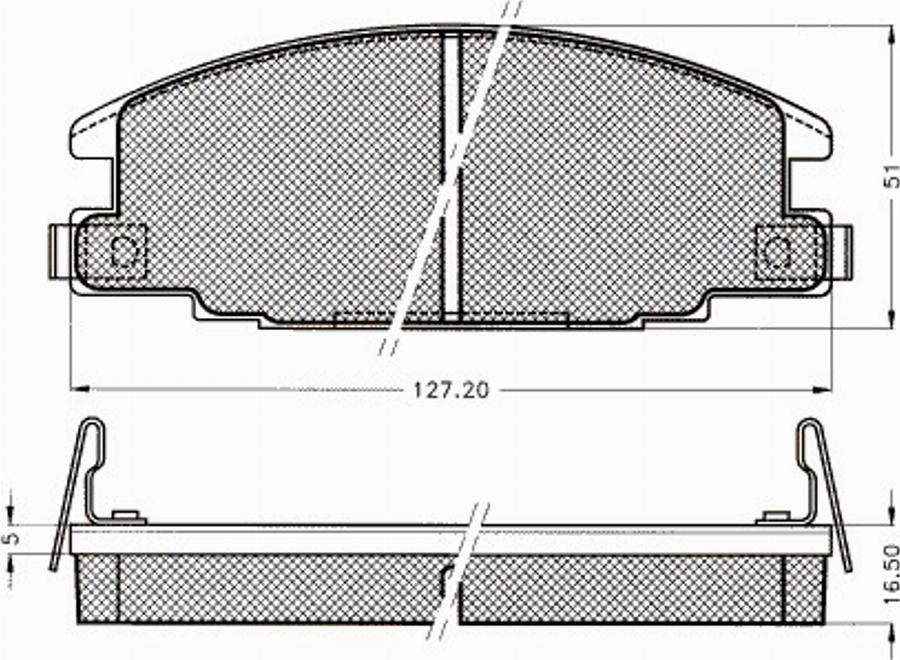 Pex 7233S - Гальмівні колодки, дискові гальма autocars.com.ua