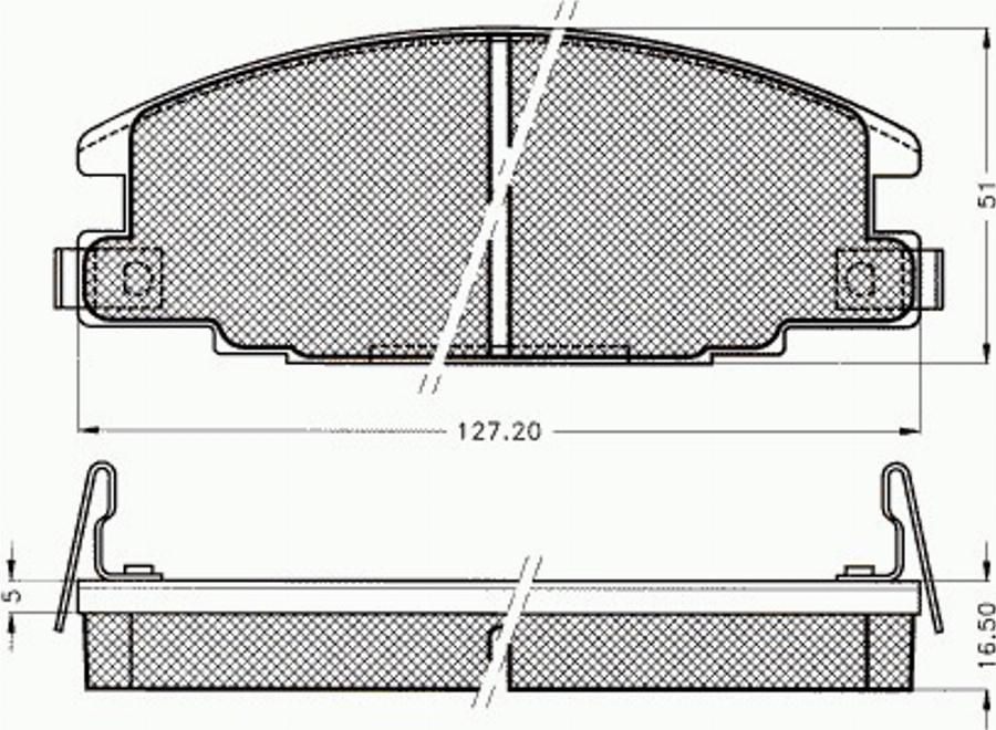 Pex 7233 - Гальмівні колодки, дискові гальма autocars.com.ua