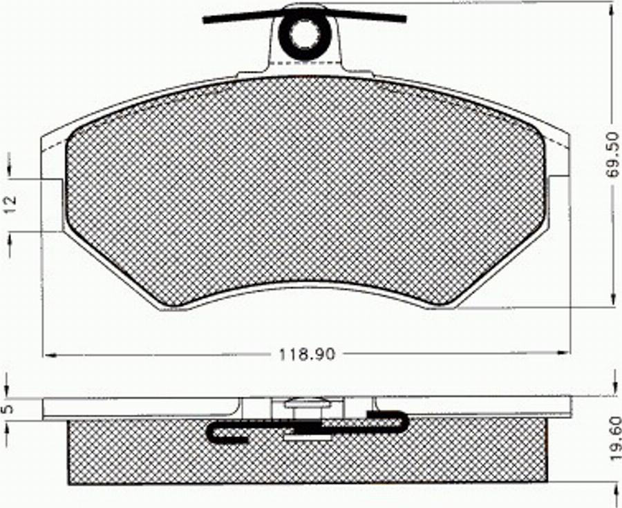 Pex 7240 - Тормозные колодки, дисковые, комплект avtokuzovplus.com.ua