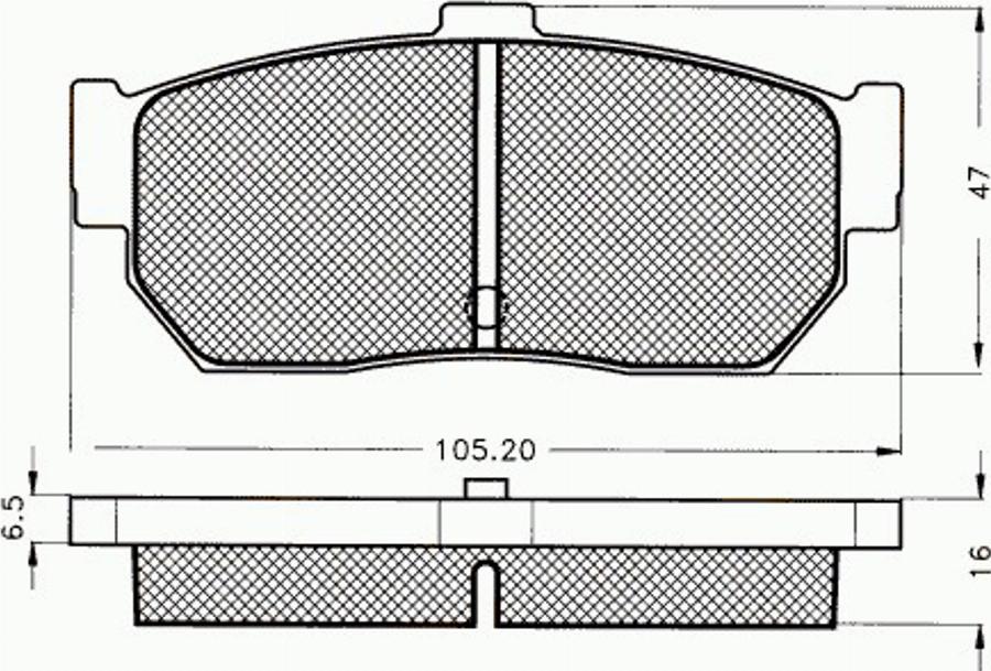 Pex 7243 - Тормозные колодки, дисковые, комплект avtokuzovplus.com.ua