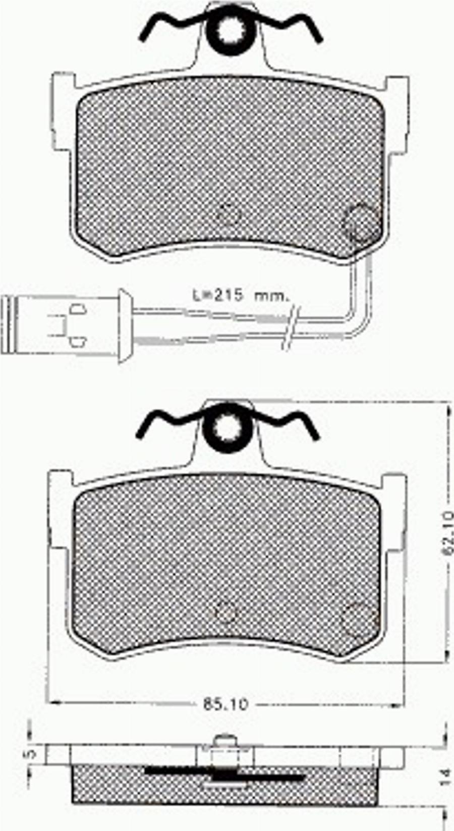 Pex 7246 - Гальмівні колодки, дискові гальма autocars.com.ua