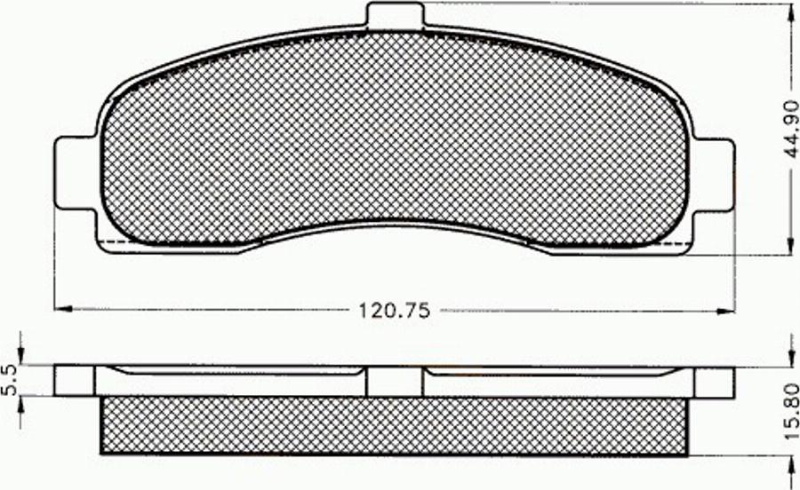 Pex 7260 - Тормозные колодки, дисковые, комплект avtokuzovplus.com.ua