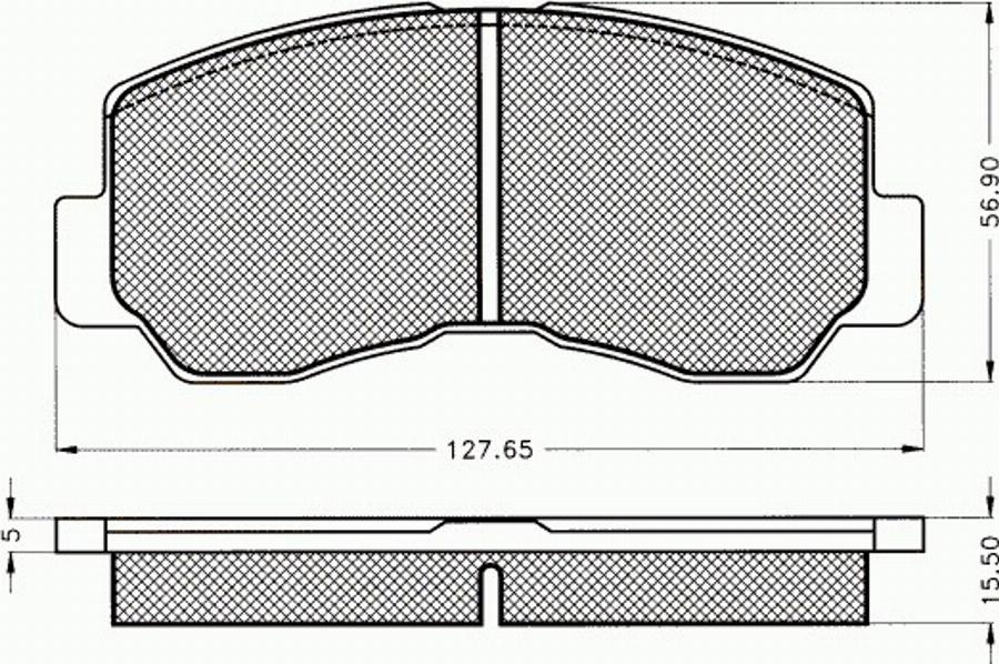 Pex 7267 - Тормозные колодки, дисковые, комплект avtokuzovplus.com.ua