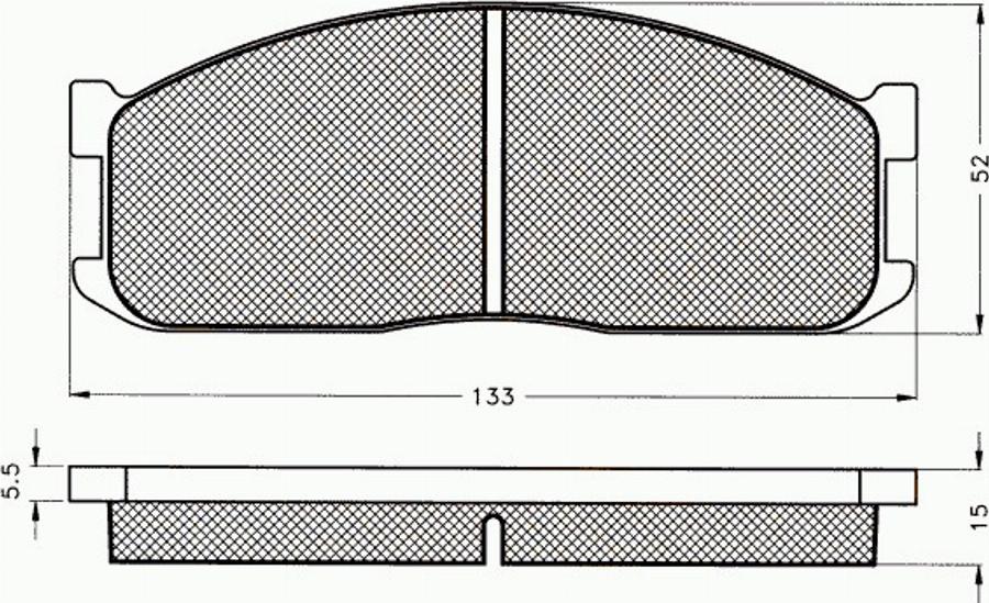 Pex 7268 - Тормозные колодки, дисковые, комплект avtokuzovplus.com.ua