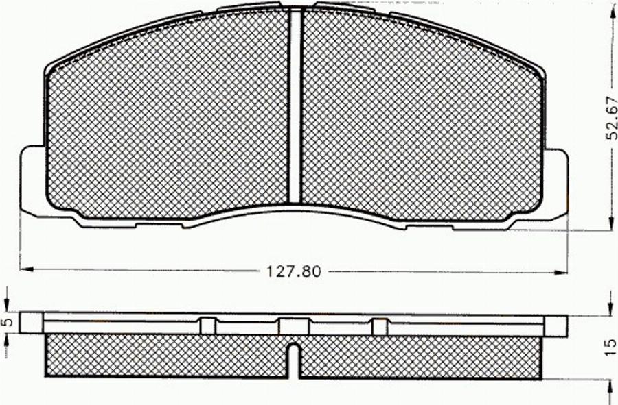 Pex 7269 - Тормозные колодки, дисковые, комплект avtokuzovplus.com.ua