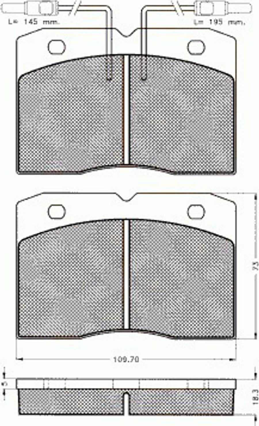 Pex 7271 - Тормозные колодки, дисковые, комплект avtokuzovplus.com.ua