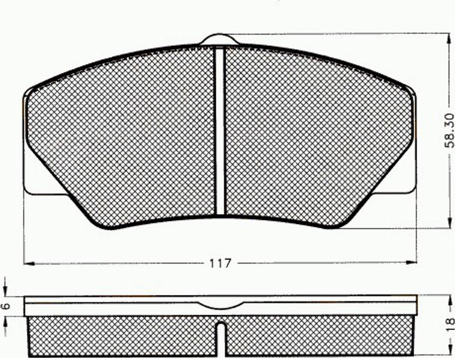 Pex 7272 - Тормозные колодки, дисковые, комплект avtokuzovplus.com.ua