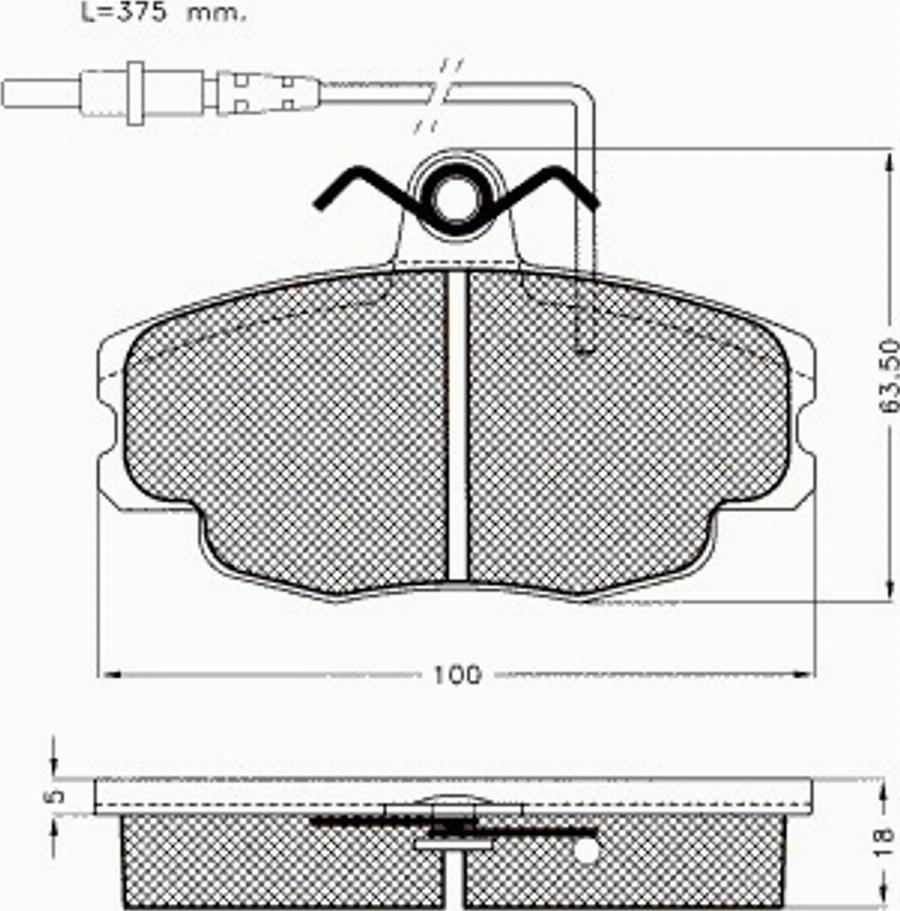 Pex 7273 - Тормозные колодки, дисковые, комплект avtokuzovplus.com.ua