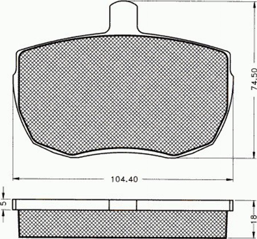 Pex 7281 - Гальмівні колодки, дискові гальма autocars.com.ua