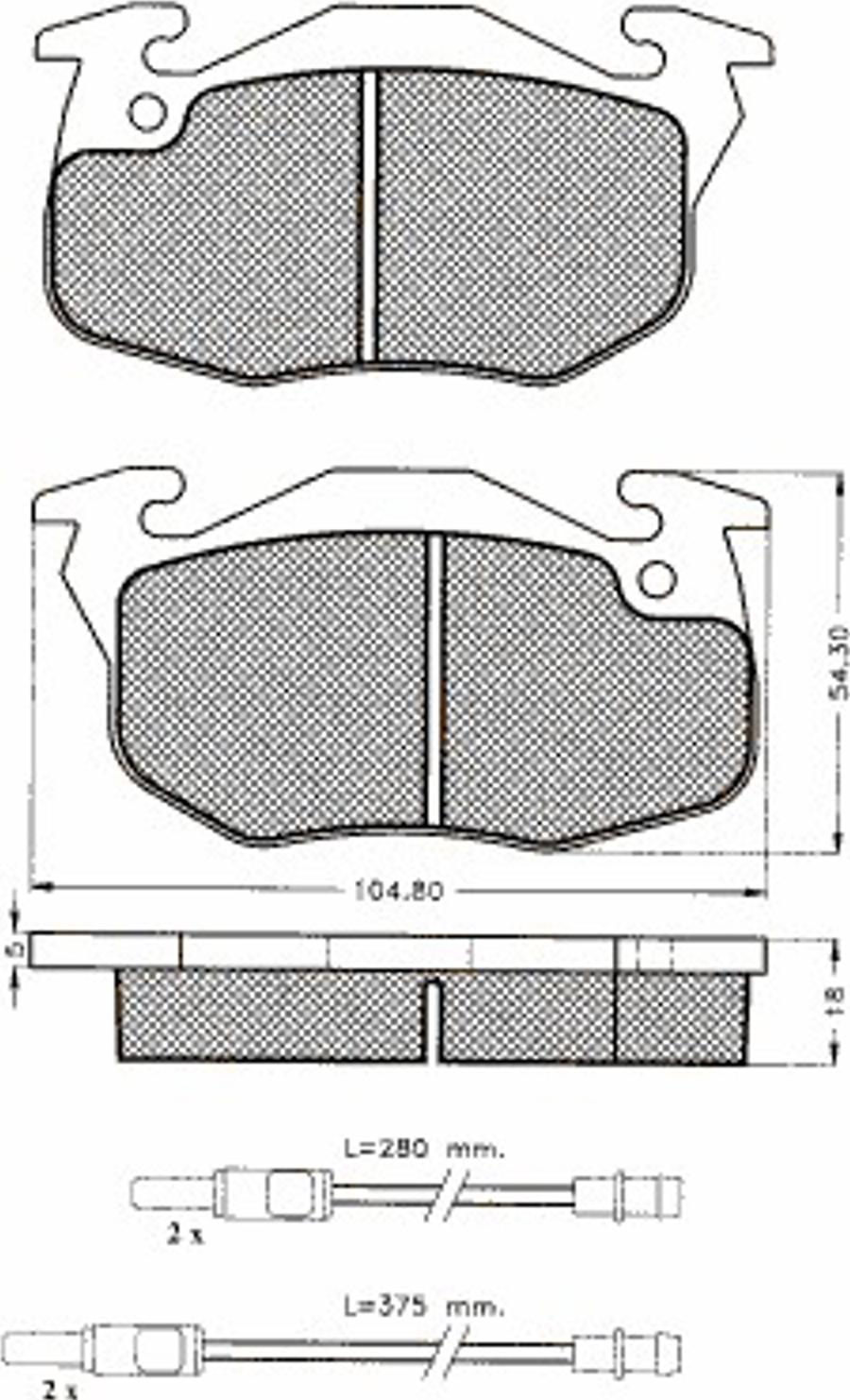 Pex 7284S - Гальмівні колодки, дискові гальма autocars.com.ua