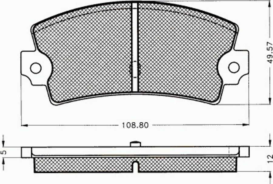 Pex 7300 - Тормозные колодки, дисковые, комплект avtokuzovplus.com.ua